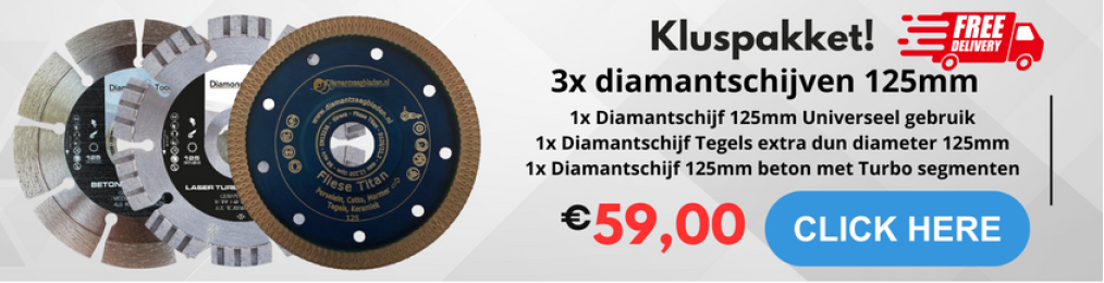 10x diamantschijf diameter 350mm Universeel lasergelast
